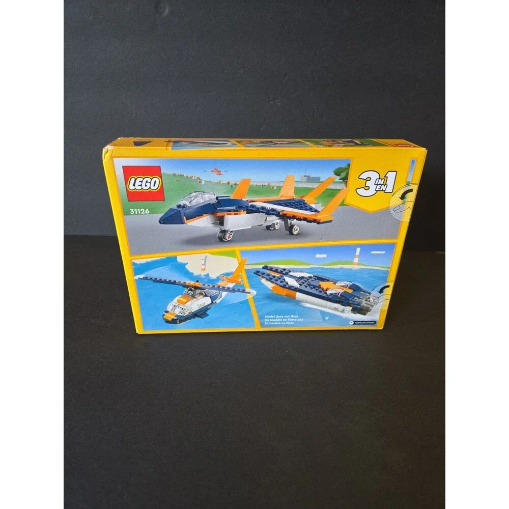 Lego 31126 Creator: Supersonic-Jet 3 in 1 New Sealed Retired